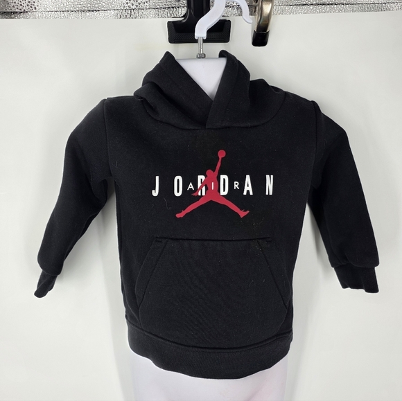 Jordan Other - Jordan Black Red Jumpman Pullover Fleece Hoodie 18M